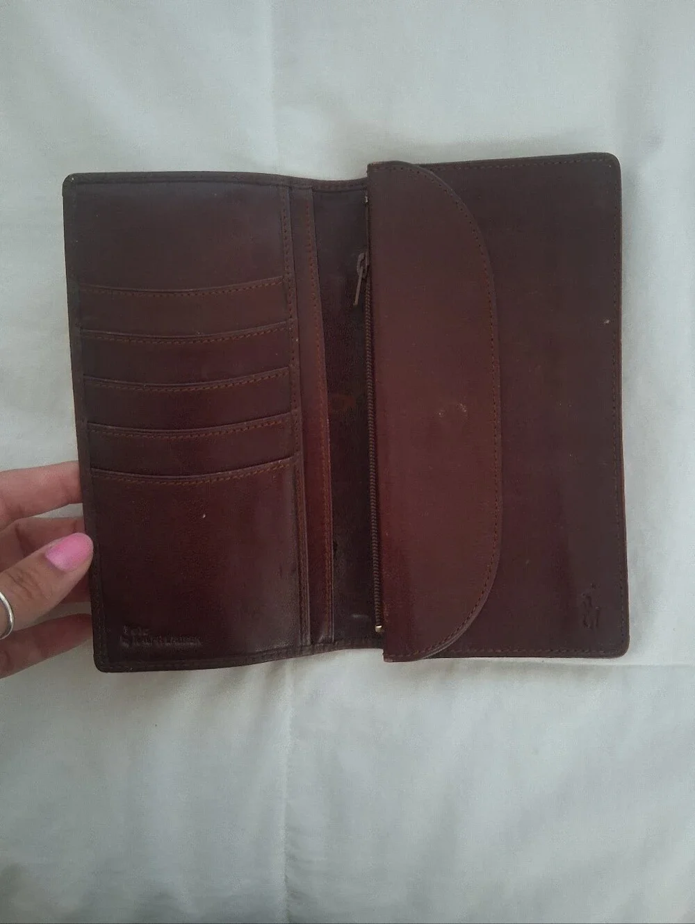 Vintage Polo by Ralph Lauren Brown Leather Bifold Wallet
